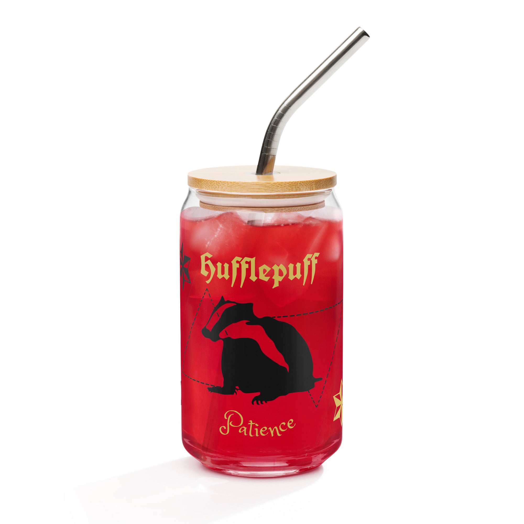 Hufflepuff House Glass Cup