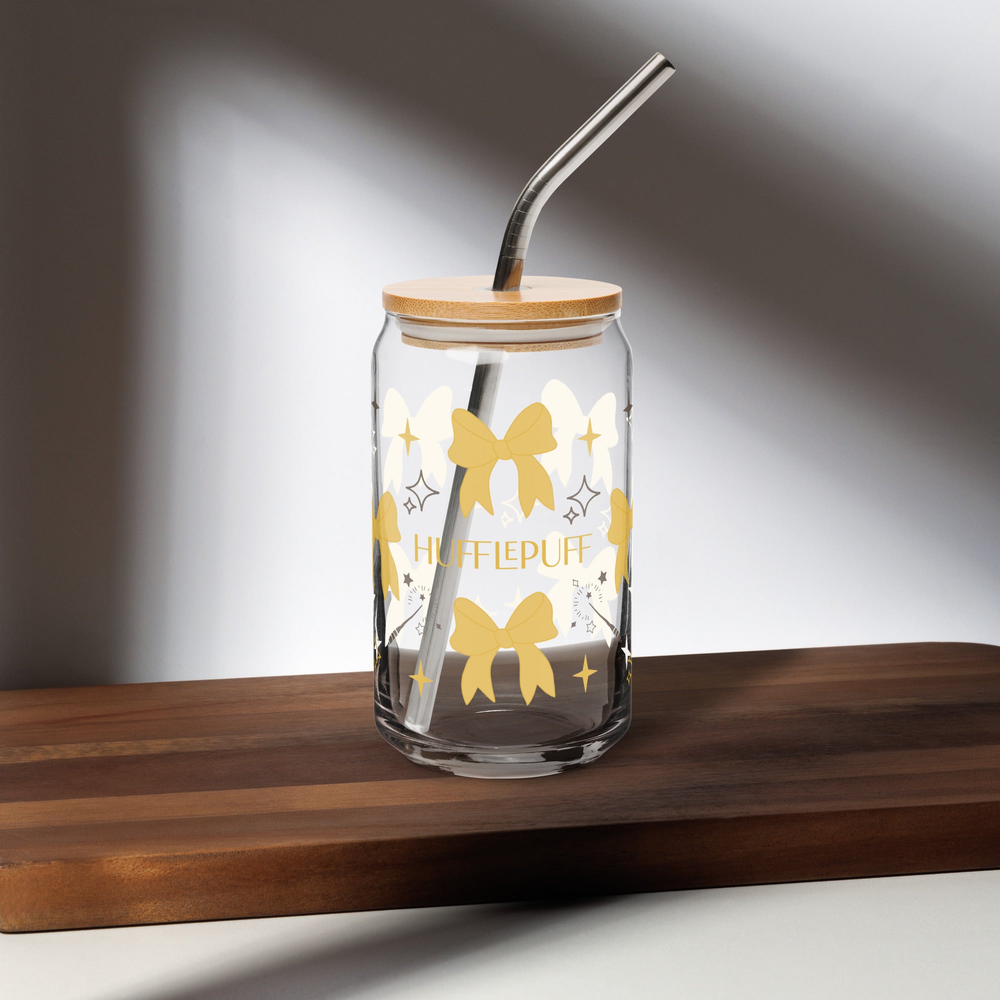 Hufflepuff Harry Potter Bows Can-shaped glass Collection